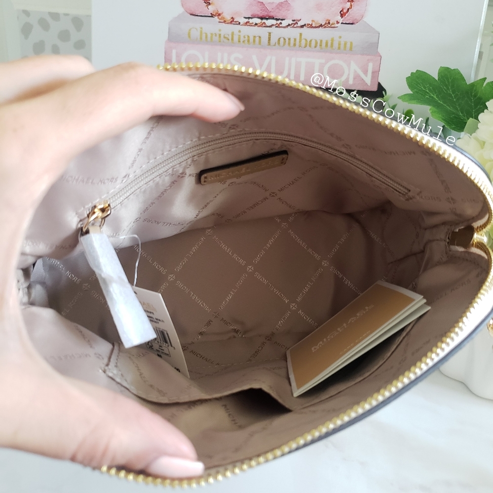 *SOLD* Authentic Michael Kors Cindy Stripe Dome Crossbody - Picture 6 of 15